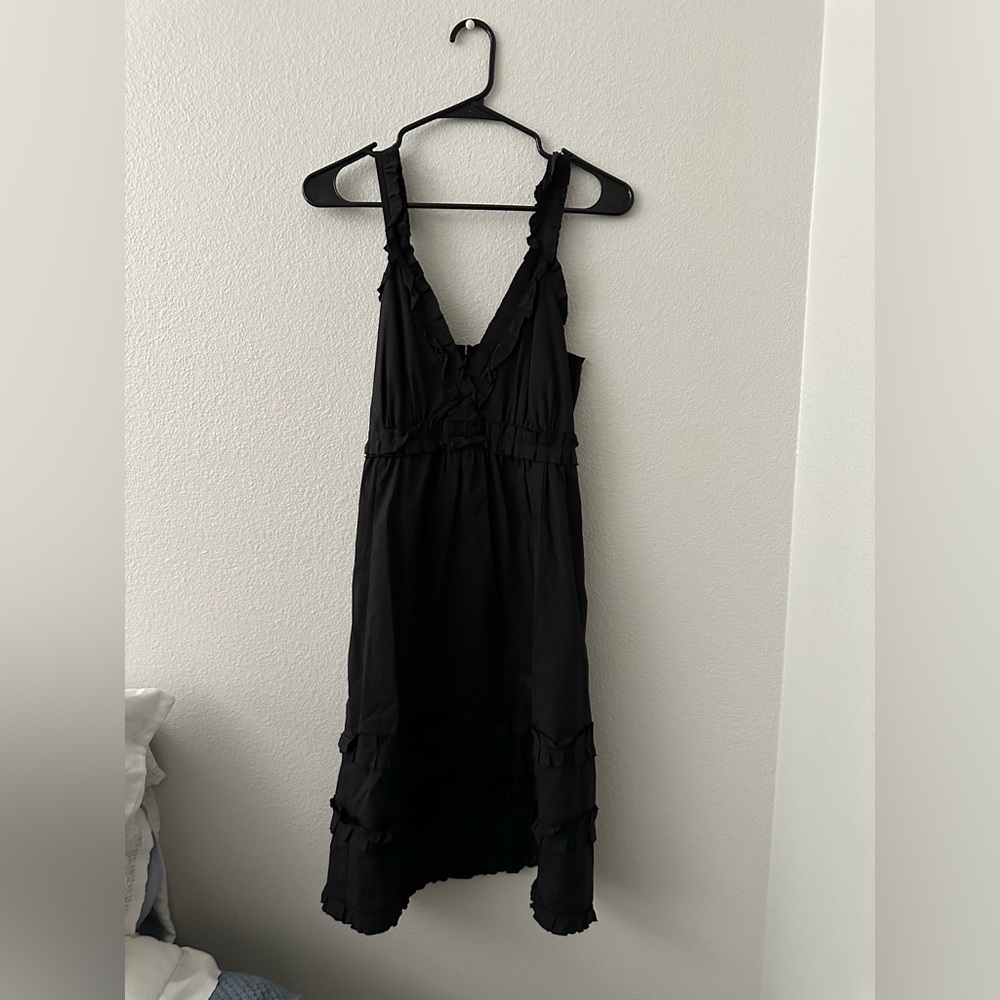 Left of center women’s black dress anthropology size medium